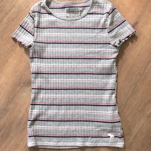 Abercrombie Kids striped baby doll shirt 11/12